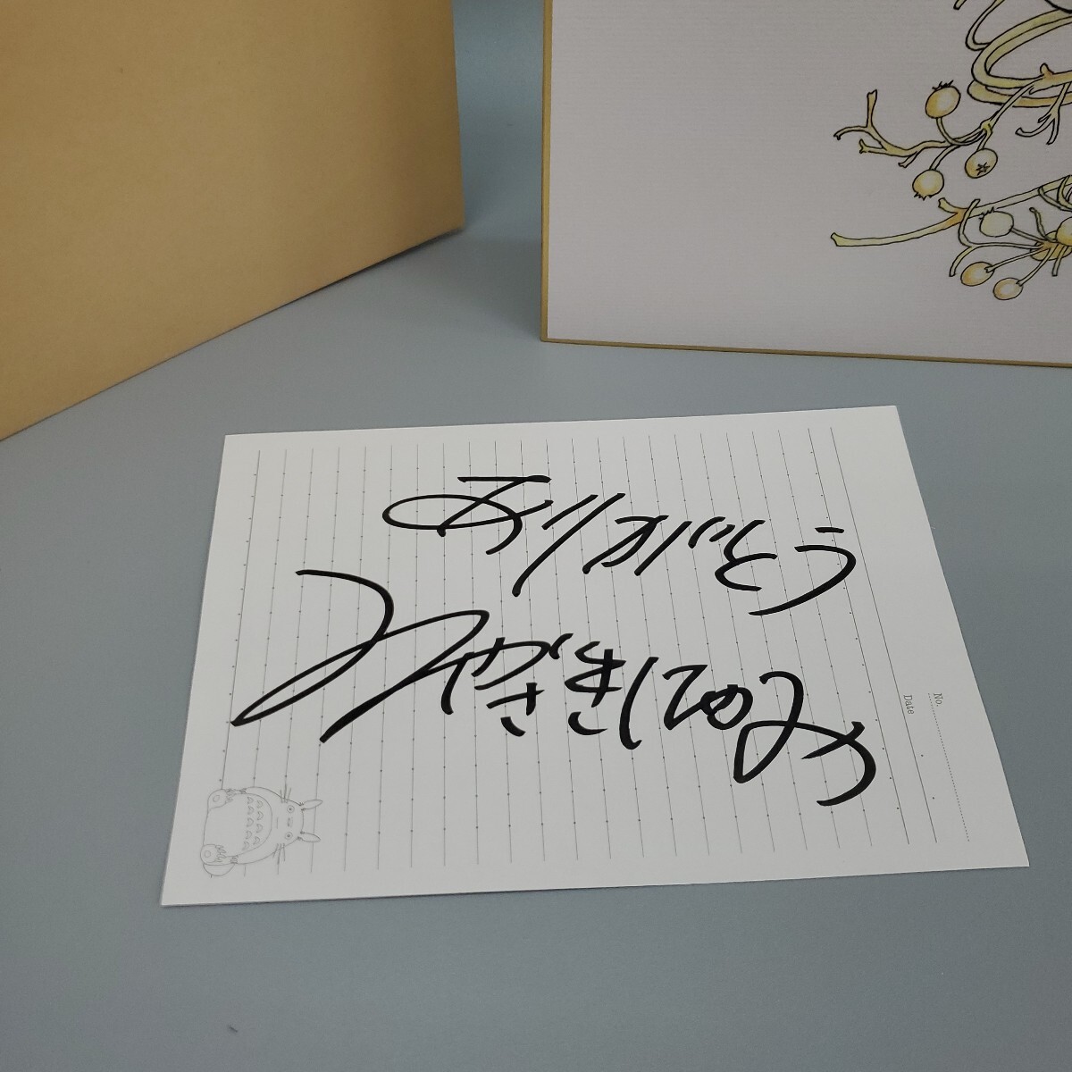宮崎駿 となりのトトロ みやざきはやお カラー サイン 色紙 模写 宮崎駿 となりのトトロ みやざきはやお カラー サイン 色紙 模写