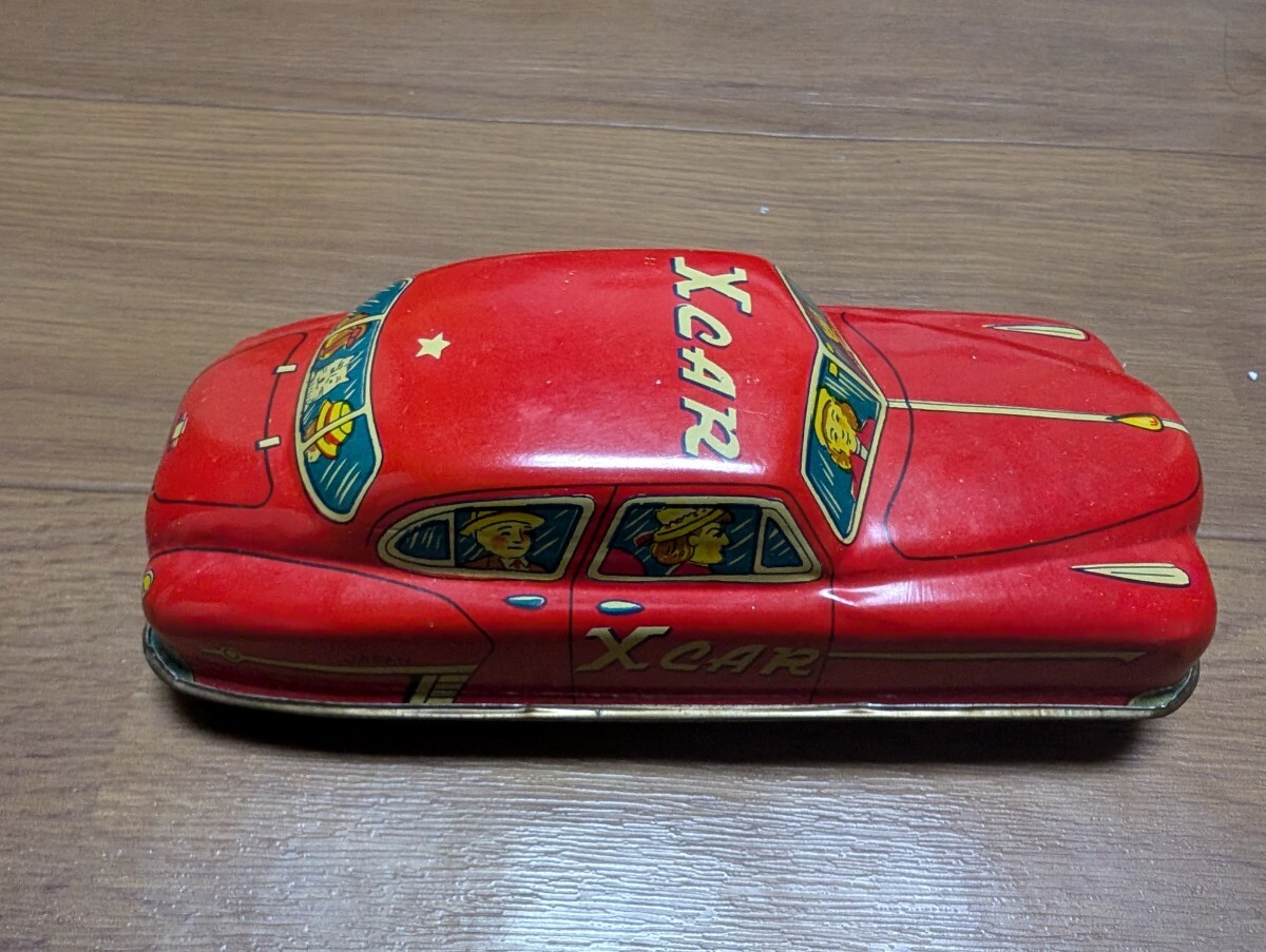 1950s フリクション式 NEW X-CAR 外箱付き ブリキ ミニカー 昭和