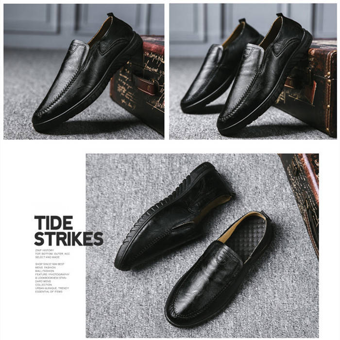 ドライビングシューズ 軽量 モカシンシューズ メンズシューズ カジュアルシューズ ビジネス デッキシューズ Zxe0744 25.0cm ブラック