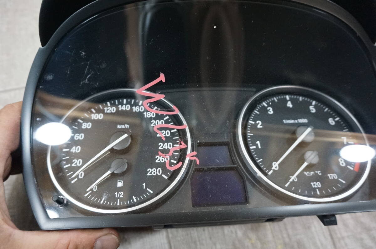 B457　BMW E93 335i WL35 純正　メーター　オドメーター　E90 E92　9166856　01　724　622　200