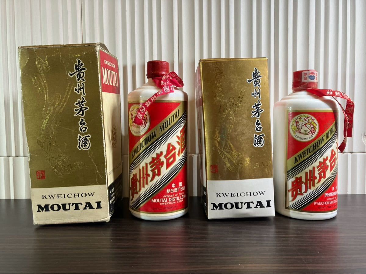 C/再再2001 未開栓 マオタイ酒2本 540mL &500mL 天女 貴州茅台酒 C/再再2001 未開栓 マオタイ酒2本 540mL &500mL 天女 貴州茅台酒