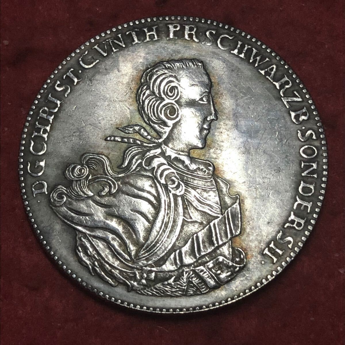 外国古銭 ドイツ ザクセン 1764年銘 ターラー大型銀貨 古銭 超 外国古銭 ドイツ ザクセン 1764年銘 ターラー大型銀貨 古銭 超