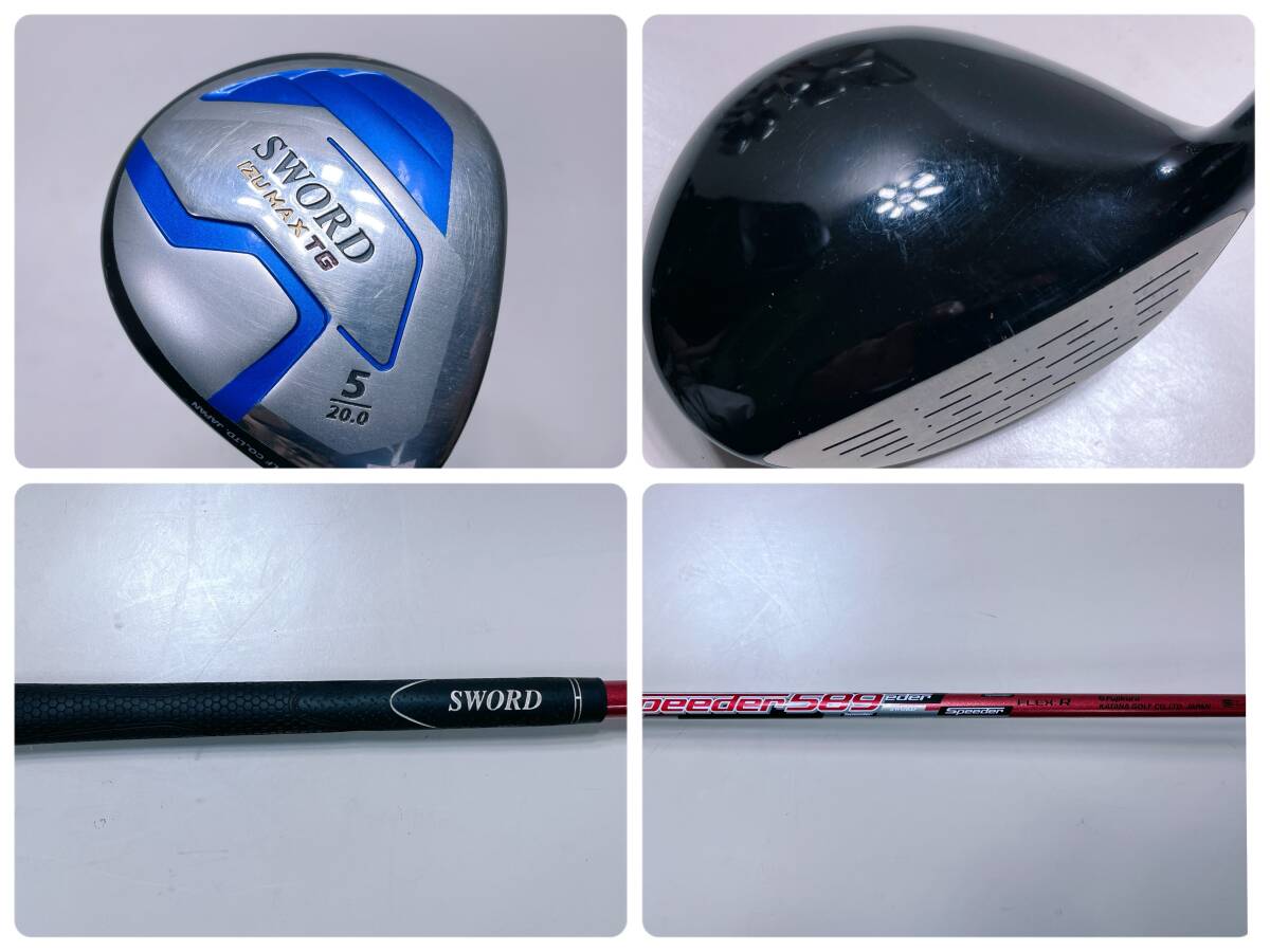 ゴ282)ゴルフバックセット KATANA(SWORD)& HONMA & TaylorMade ゴ282)ゴルフバックセット KATANA(SWORD)& HONMA & TaylorMade