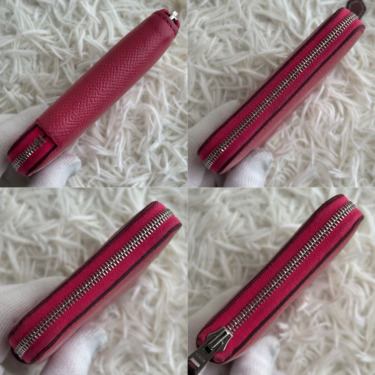 激レア 美品】HERMES エルメス アザップコンパクト シルクイン 激レア 美品】HERMES エルメス アザップコンパクト シルクイン