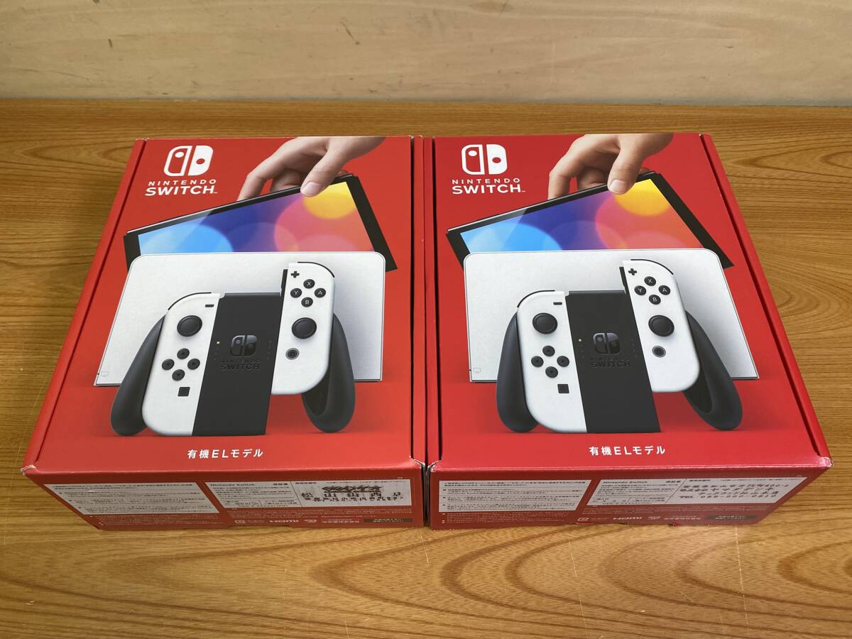 ほぼ未使用 任天堂◇Switch 有機ELモデル 2台セット◇ホワイト ほぼ未使用 任天堂◇Switch 有機ELモデル 2台セット◇ホワイト