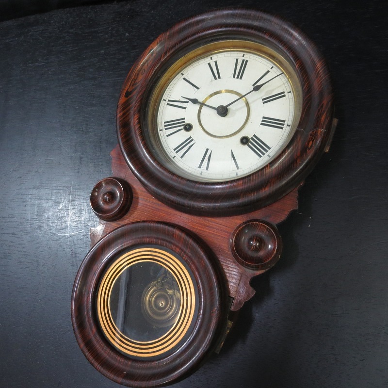 11◇Waterbury Clock USA 達磨時計振り子時計 ゼンマイ式 11◇Waterbury Clock USA 達磨時計振り子時計 ゼンマイ式