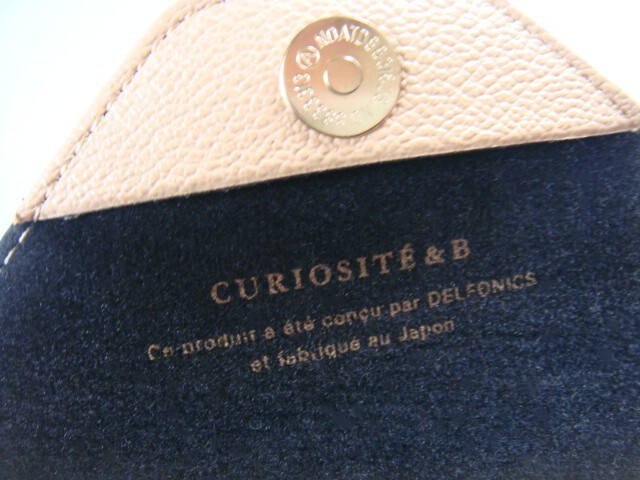 ◆ CURIOSITE＆B キュリオジテ メガネケース サングラスケース レザー調 タンカラー スミス デルフォニックス 眼鏡 めがね レターパック発_画像4