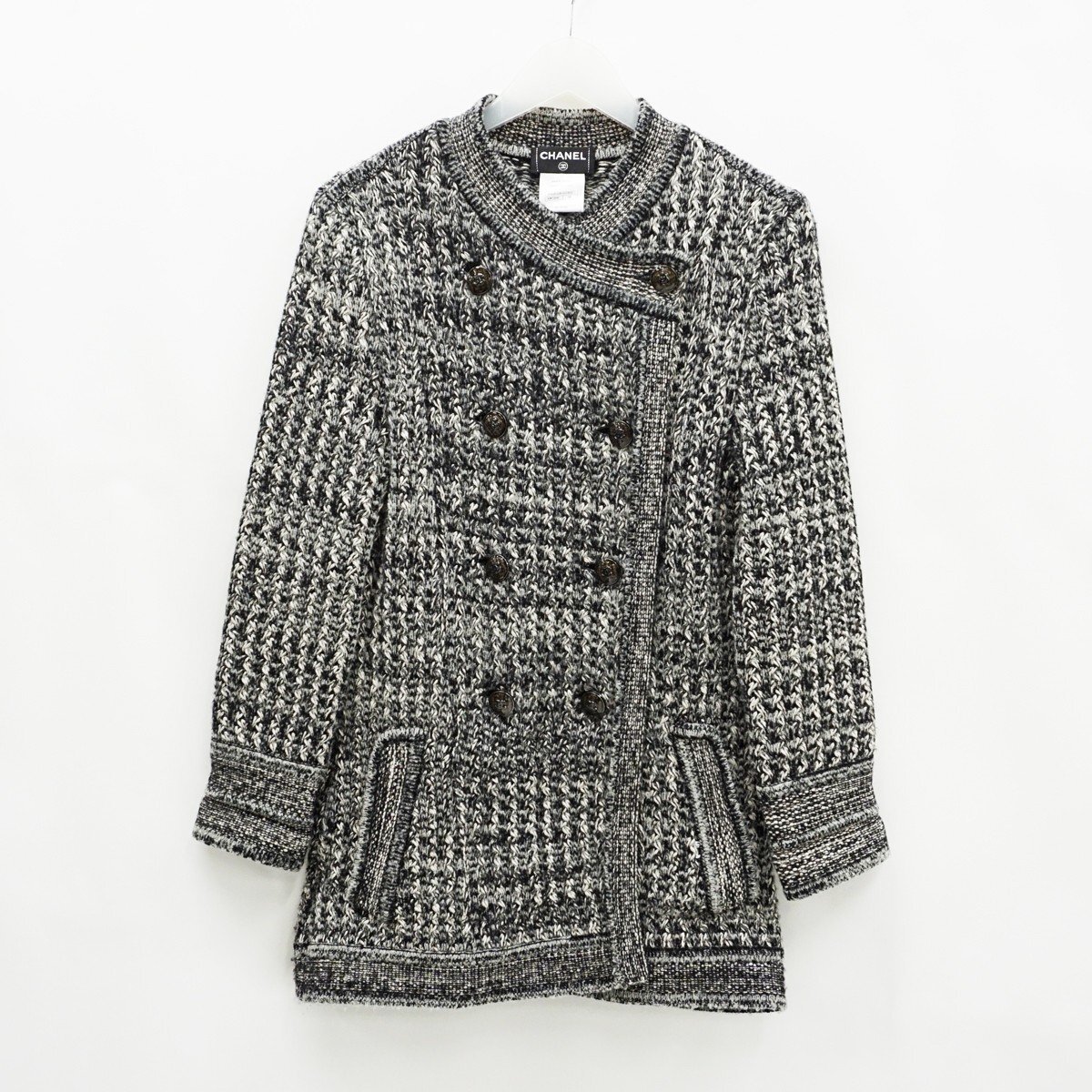 Yahoo!オークション - 美品【CHANEL シャネル】ニット ジャケット 38 Yahoo!オークション - 美品【CHANEL シャネル】ニット ジャケット 38