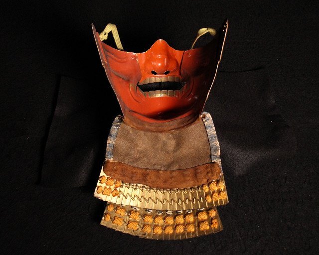 ☆無名☆面頬 (検)甲冑・鎧・武器・武具・鎧部品・馬具 ☆無名☆面頬 (検)甲冑・鎧・武器・武具・鎧部品・馬具