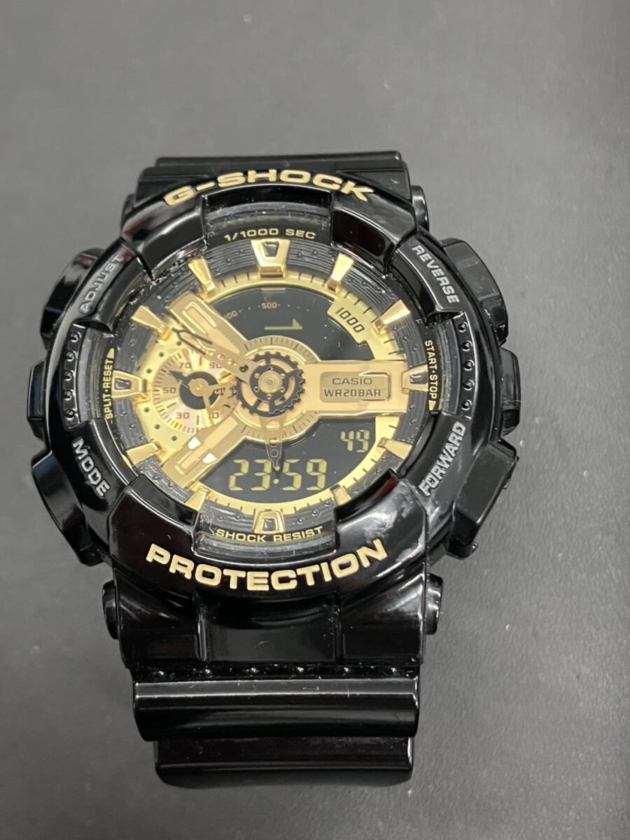 1円~ CASIO カシオ G-SHOCK 腕時計 GA-110GB BLACK GOLD SERIES 1円~ CASIO カシオ G-SHOCK 腕時計 GA-110GB BLACK GOLD SERIES