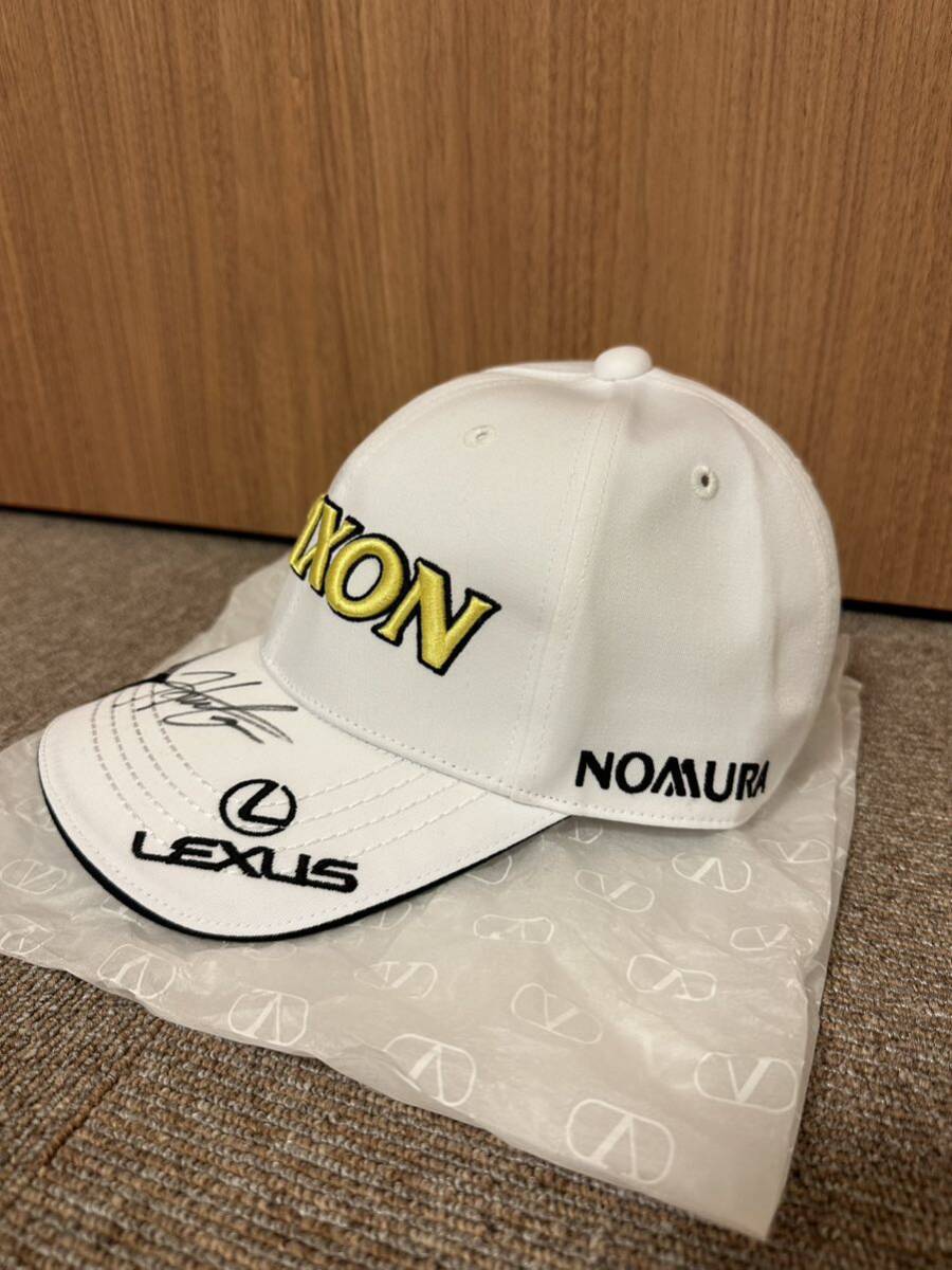 レクサス　松山英樹プロ　直筆サイン入り　キャップ　帽子　ゴルフ　スリクソン　SRIXON 非売品　希少