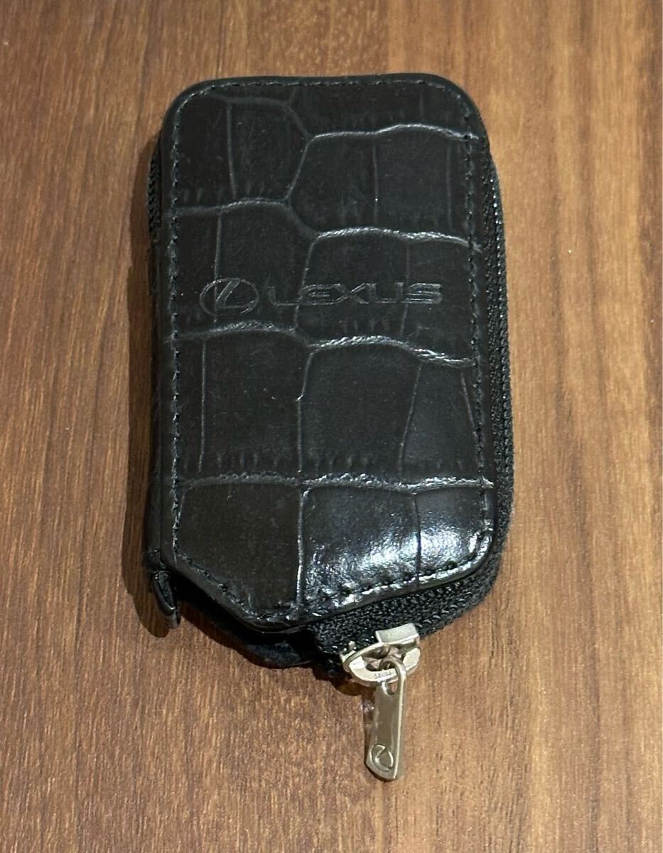 レクサスコレクション 純正　本革制スマートキーケース Cタイプ クロコ調(diào)　ブラック
