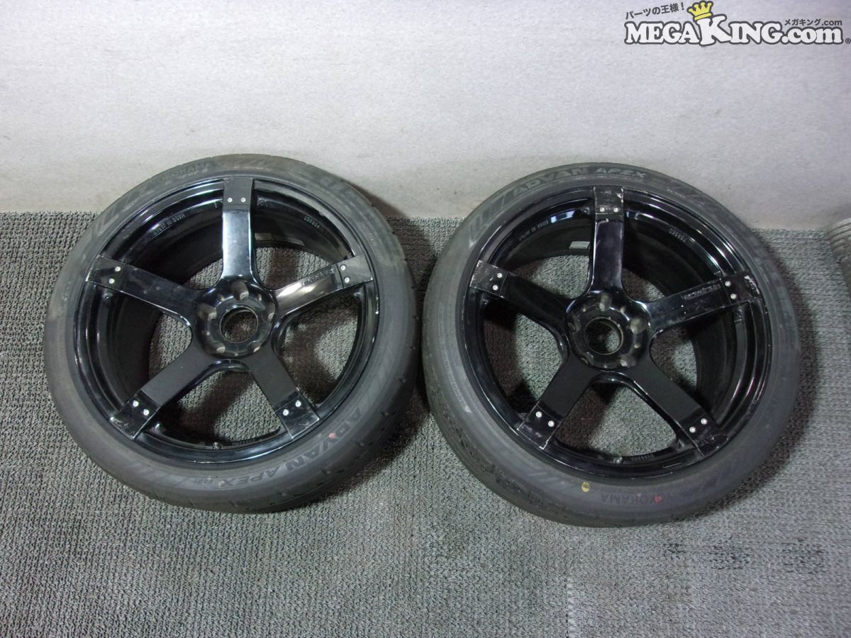 ★GTRサイズ 軽量★BRIDGESTONE ブリヂストン PRODRIVE プロドライブ 18インチホイール 9.5J+12 5穴 PCD114.3 2本 / S4-833