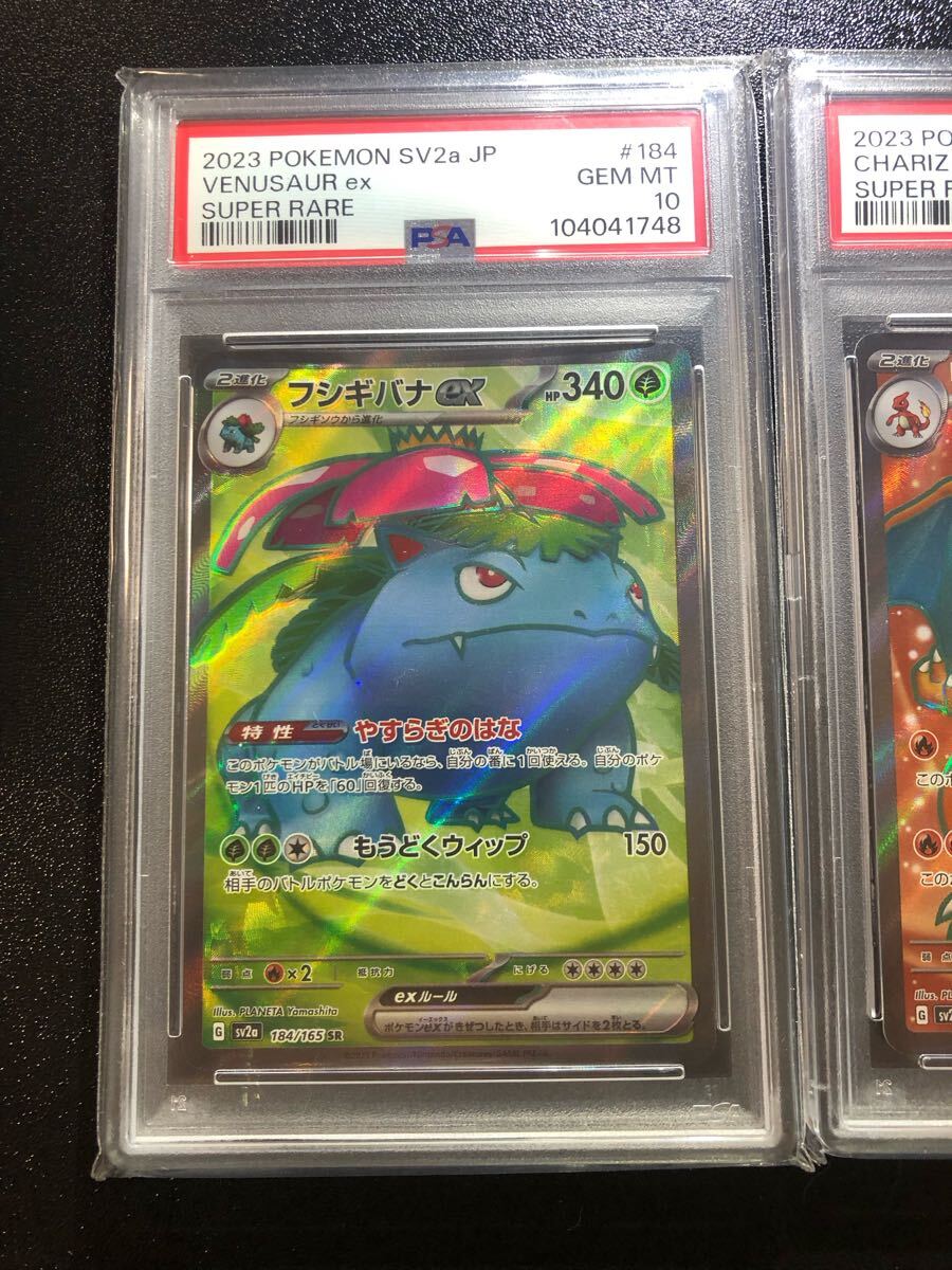PSA10 10 9 3連番 フシギバナ リザードン カメックス EX 184 185 PSA10 10 9 3連番 フシギバナ リザードン カメックス EX 184 185