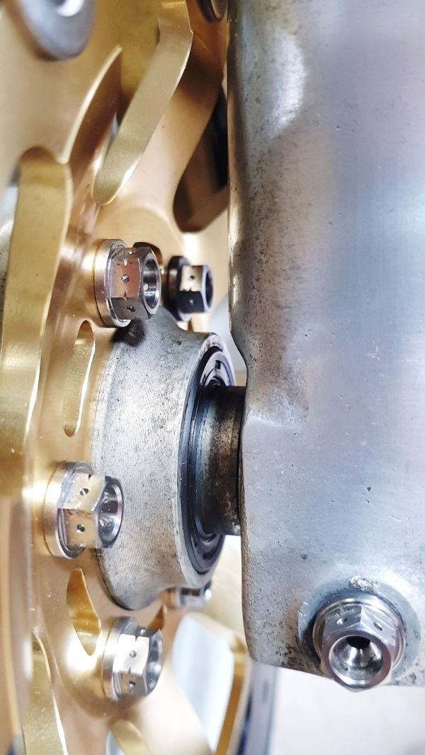 103-B◆ホンダ NSR250 チタン合金 フロントアクスル 強化カラーセット MC18 MC21 MC28 CBR250RR CBR400RR VFR400R VTR1000F CB400F 互換