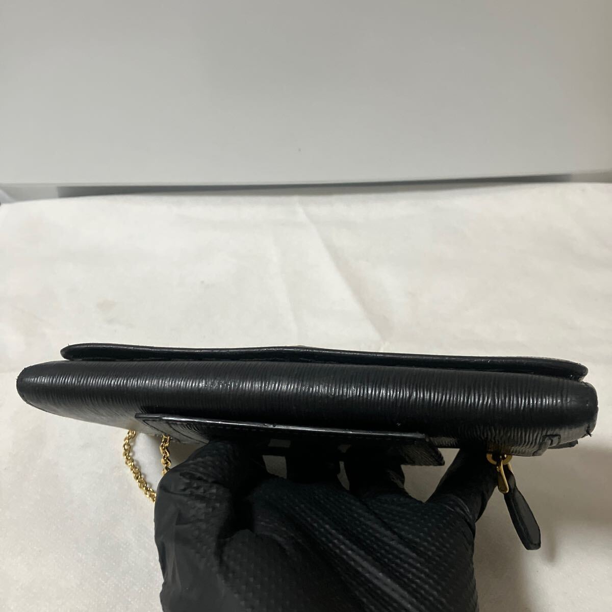 良品】 PRADA プラダ 長財布 サフィアーノレザー ブラック系 良品】 PRADA プラダ 長財布 サフィアーノレザー ブラック系