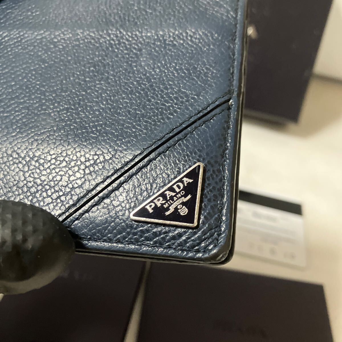 良品】 PRADA プラダ マネークリップ カードケース サフィアーノ 良品】 PRADA プラダ マネークリップ カードケース サフィアーノ