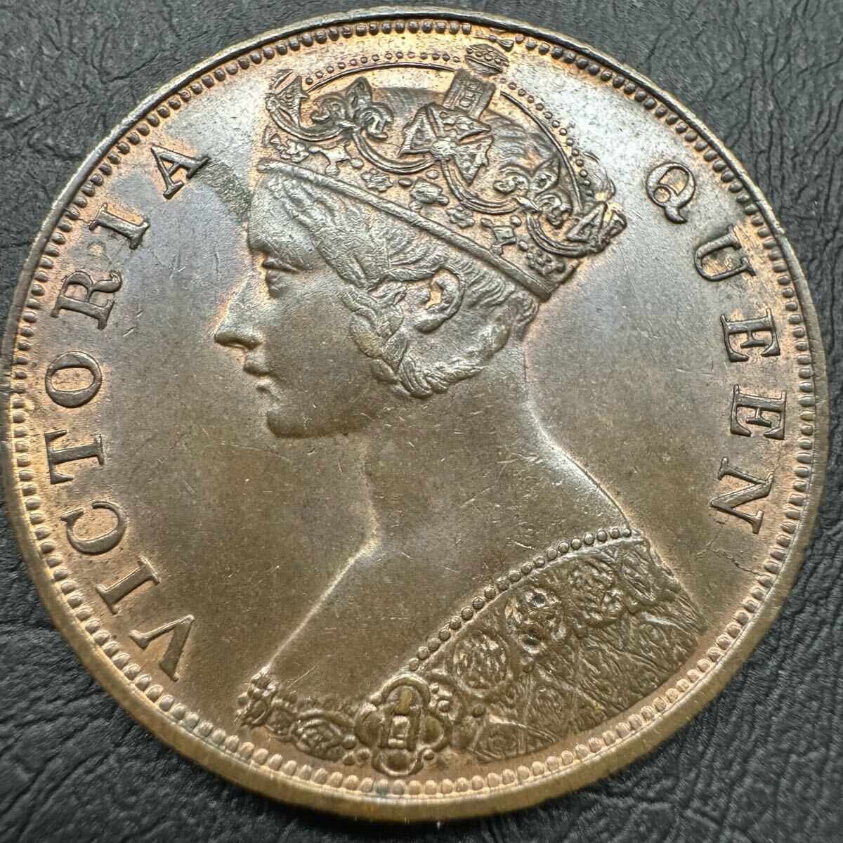 3. 香港 一仙 1セント銅貨 1875年 UNC ヴィクトリア女王 未使用 3. 香港 一仙 1セント銅貨 1875年 UNC ヴィクトリア女王 未使用