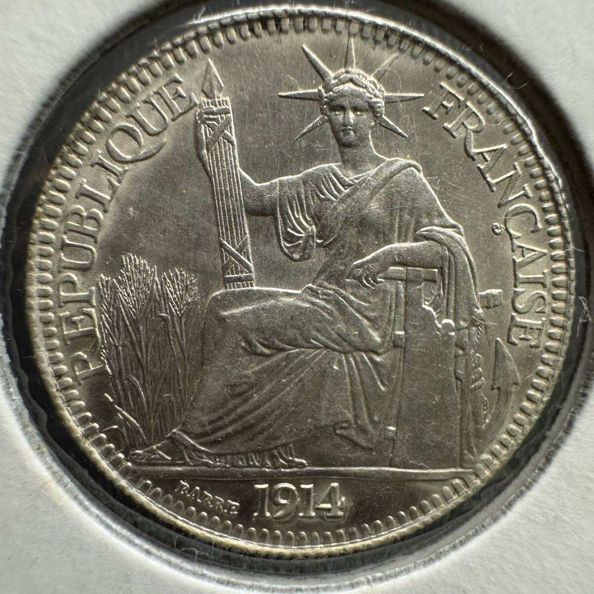 82. フランス領インドシナ 10セント 銀貨 1914年 外国コイン 82. フランス領インドシナ 10セント 銀貨 1914年 外国コイン