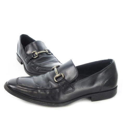 コールハーン COLE HAAN ビジネスシューズ ローファー レザー 本革 ビット ワンポイント M 黒 ブラック /CK3 ■GY11 メンズ