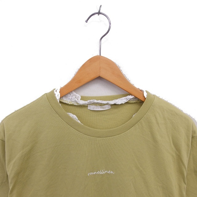 ehekasoposa man sa Moss Moss ehka sopo SM2 футболка cut and sewn круглый вырез гонки Британия знак .? короткий рукав F оливковый /TT женский 