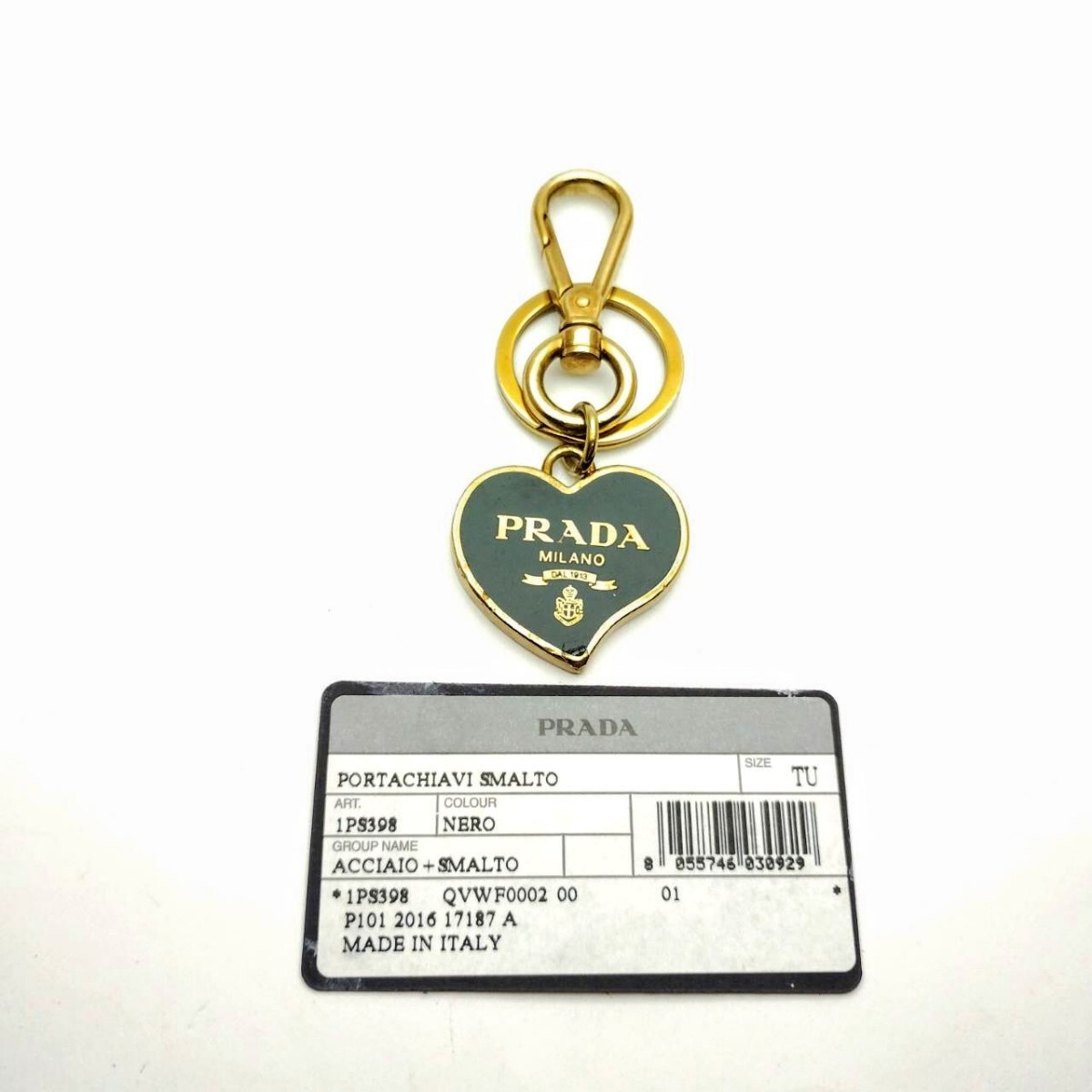チャーム PRADA プラダ キーリング ハート キーホルダー カード チャーム PRADA プラダ キーリング ハート キーホルダー カード