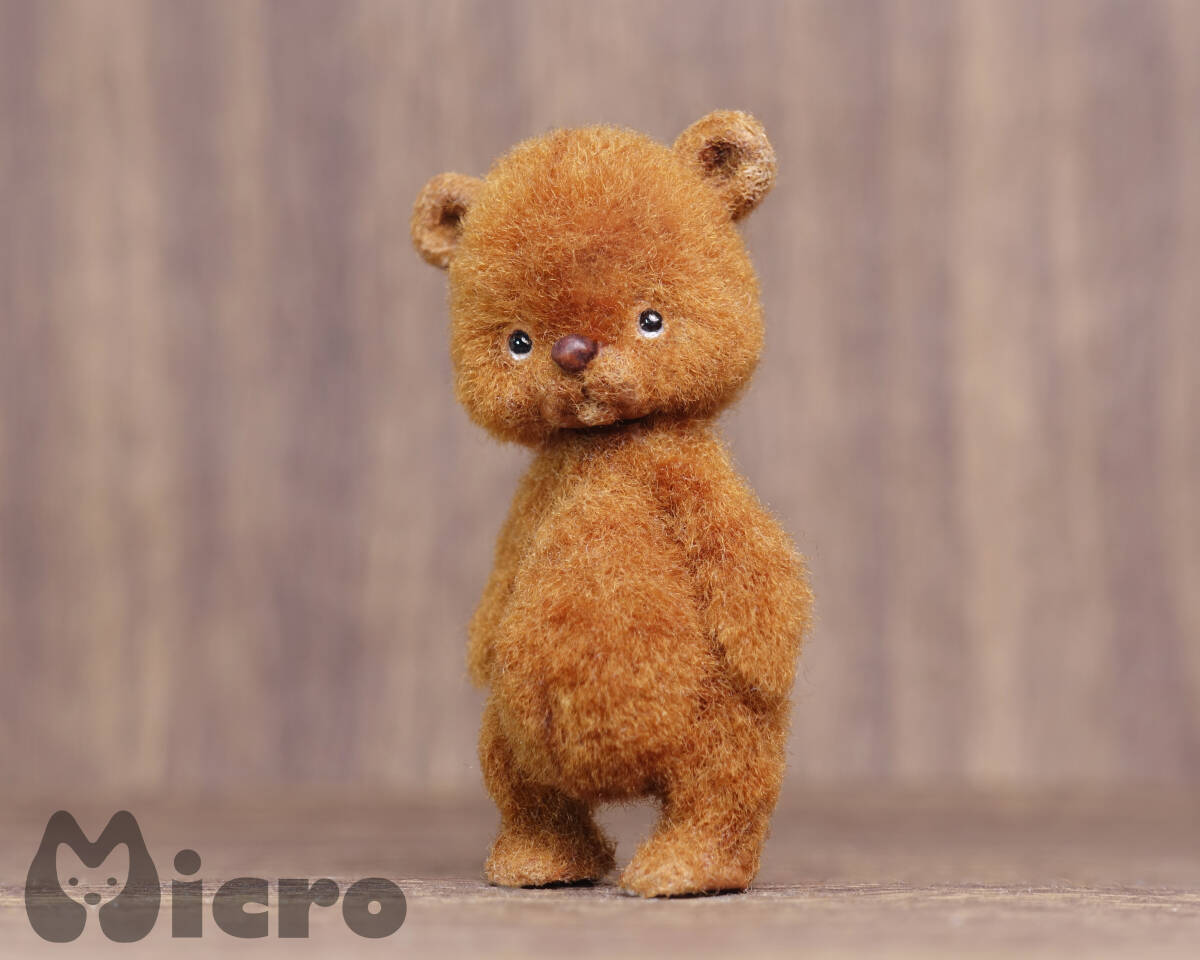 ☆Micro☆「Teddy bear」高さ4.3cm・羊毛フェルト ☆Micro☆「Teddy bear」高さ4.3cm・羊毛フェルト