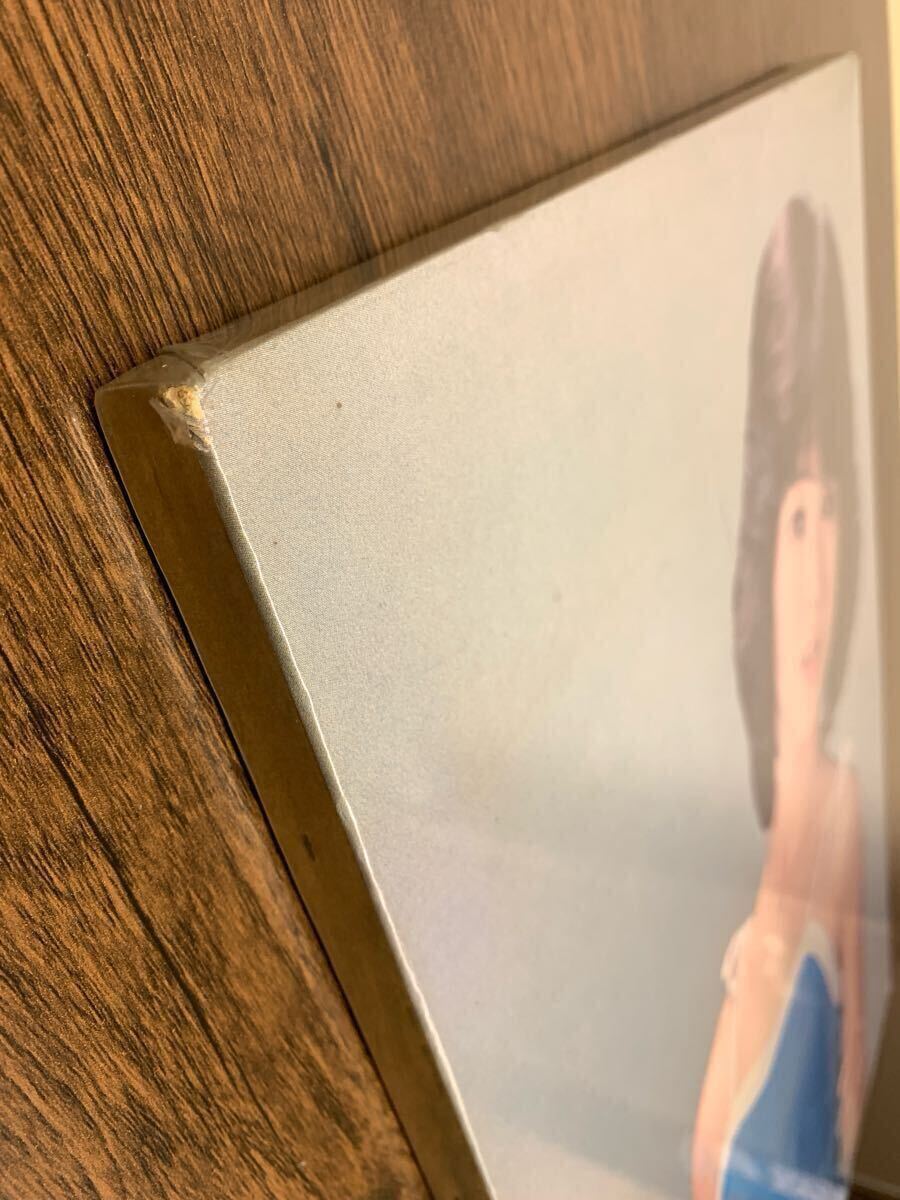 松田圣子 木制パネル ポスター パネル看板 保護(hù)ビニール付 當(dāng)時(shí)物 昭和レトロ 昭和アイドル タレントグッズ 希少