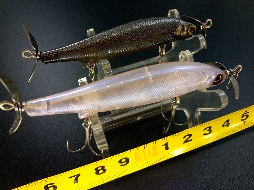 復刻 ジャッカル アイプロップ75SS マルハタカスタム USED 2個セット JDM LOT OF 2 JACKALL I-PROP75SS MARUHATA CUSTOM_画像2