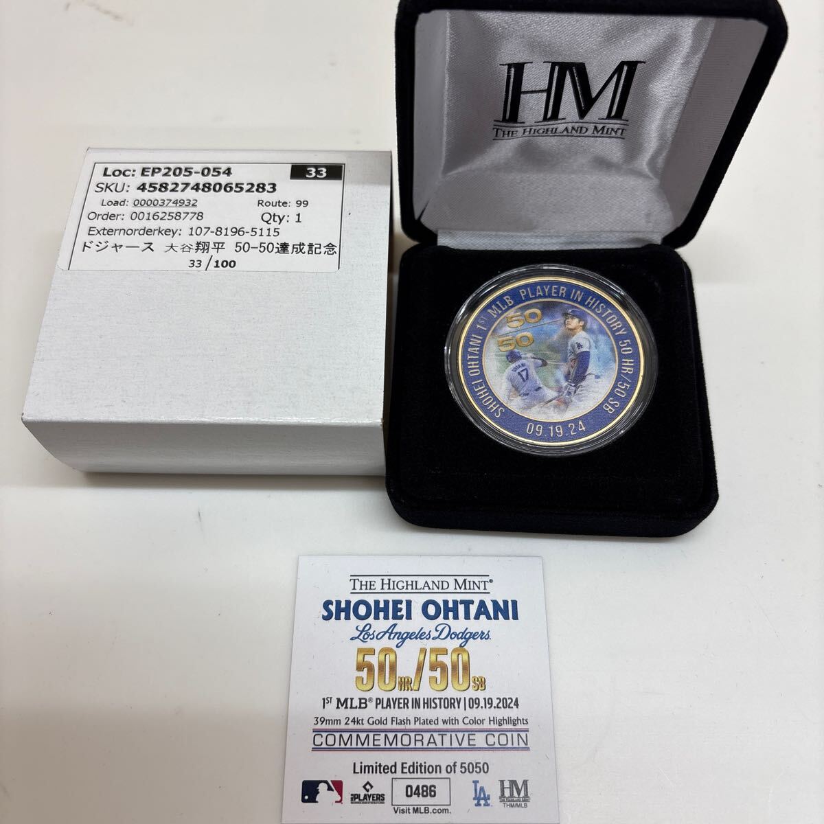 ②Highland Mint ハイランドミント ドジャース 大谷翔平 50-50 ②Highland Mint ハイランドミント ドジャース 大谷翔平 50-50