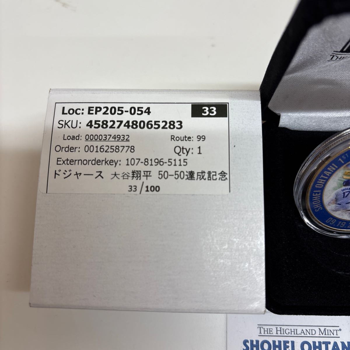 ②Highland Mint ハイランドミント ドジャース 大谷翔平 50-50 ②Highland Mint ハイランドミント ドジャース 大谷翔平 50-50