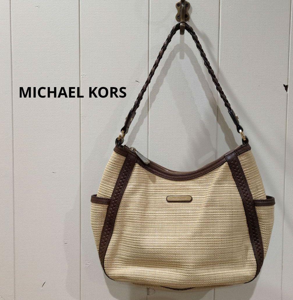 MICHAEL KORS マイケルコース ショルダーかごバッグ 春夏素材 MICHAEL KORS マイケルコース ショルダーかごバッグ 春夏素材
