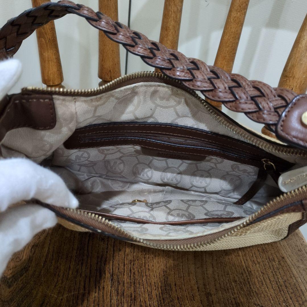 MICHAEL KORS マイケルコース ショルダーかごバッグ 春夏素材 MICHAEL KORS マイケルコース ショルダーかごバッグ 春夏素材