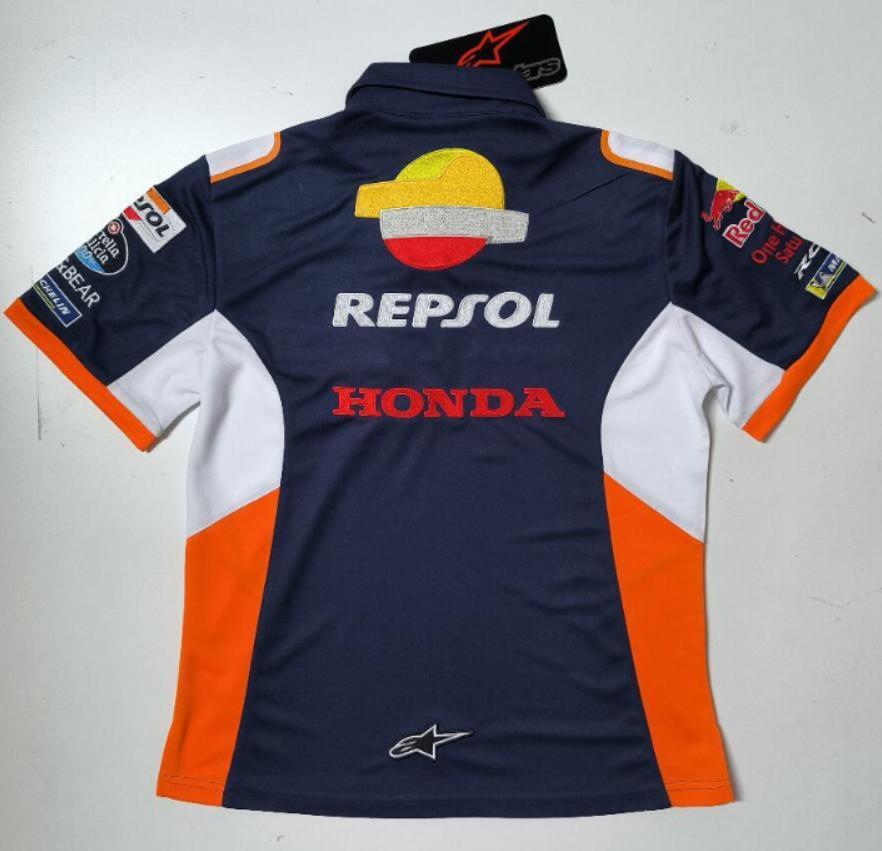 入手困難 HONDA 本田 REPSOL レプソル 360℃刺繍加工 MoToGP polo シャツ