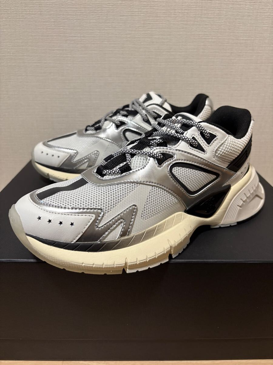 新品 AMIRI アミリ MA RUNNER シルバー ホワイト UK41 26.5cm MA 新品 AMIRI アミリ MA RUNNER シルバー ホワイト UK41 26.5cm MA