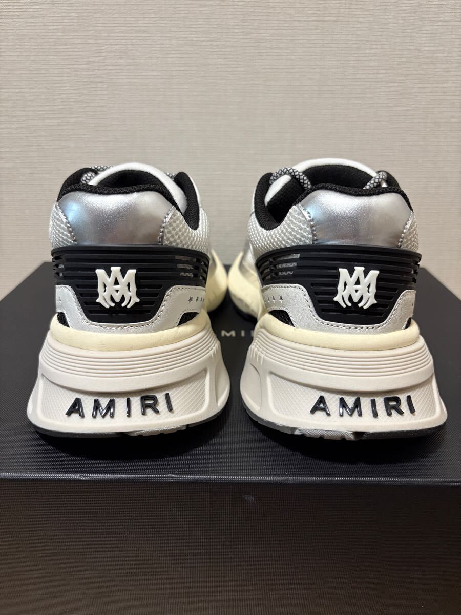 新品 AMIRI アミリ MA RUNNER シルバー ホワイト UK41 26.5cm MA 新品 AMIRI アミリ MA RUNNER シルバー ホワイト UK41 26.5cm MA