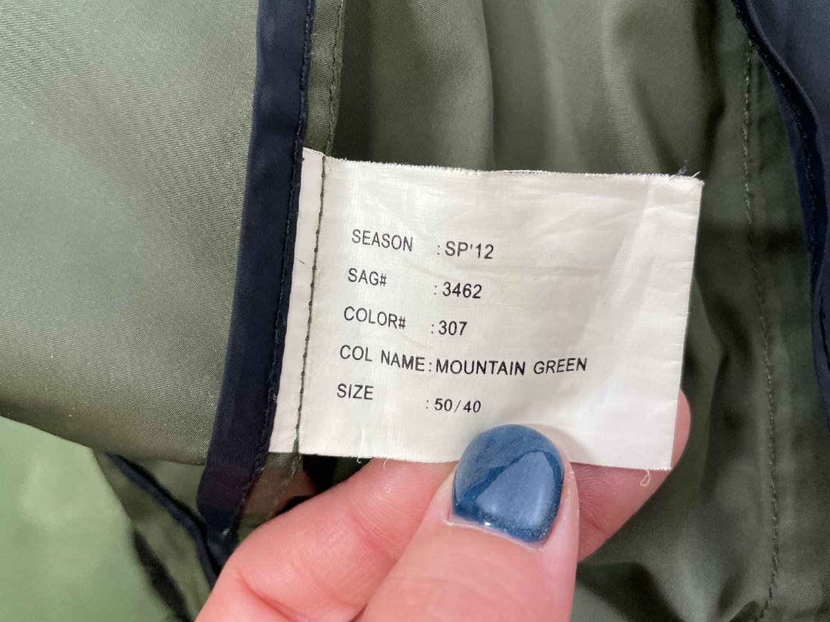 VICTORINOX ビクトリノックス ジャケット マウンテングリーン カーキ サイズ40/50 メンズ アウター ナイロンジャケット ユーズド_画像7