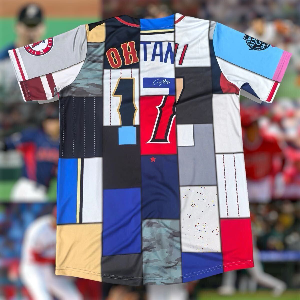非売品 大谷翔平 サインプリント歴代ミックスユニフォーム XL 非売品 大谷翔平 サインプリント歴代ミックスユニフォーム XL