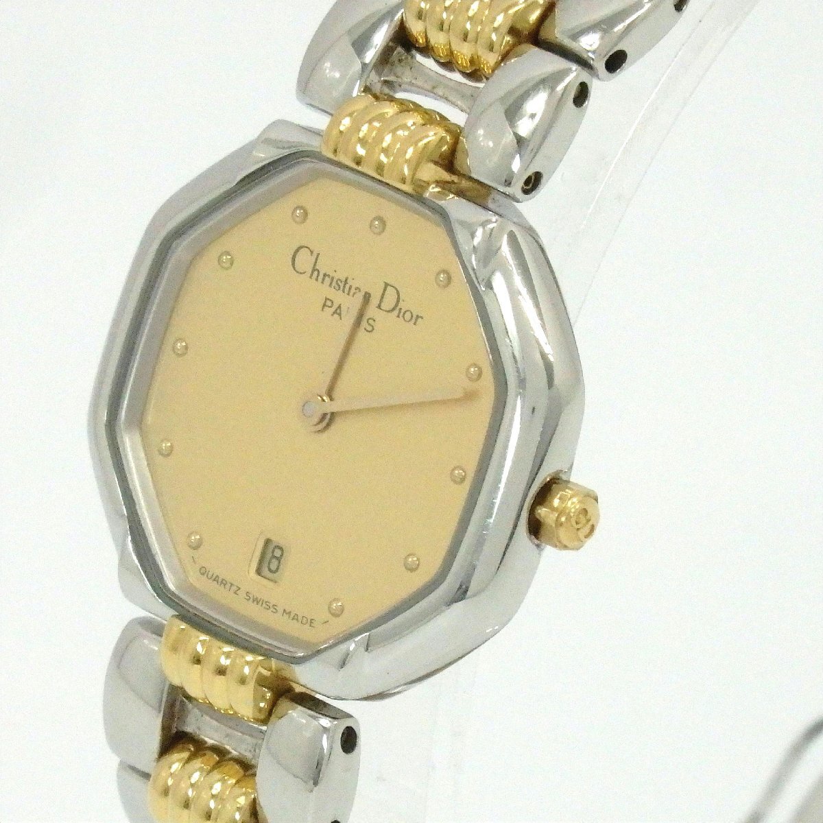 1円【一般中古】Christian Dior オクタンゴ デイト クォーツ 1円【一般中古】Christian Dior オクタンゴ デイト クォーツ