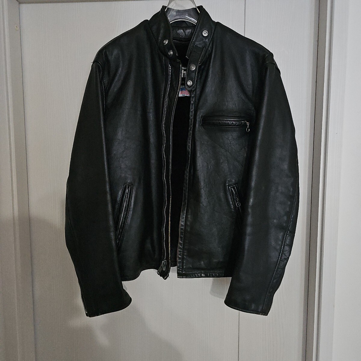 Schott NYC シングルライダース ブラックSize38(ライダース Schott NYC シングルライダース ブラックSize38(ライダース