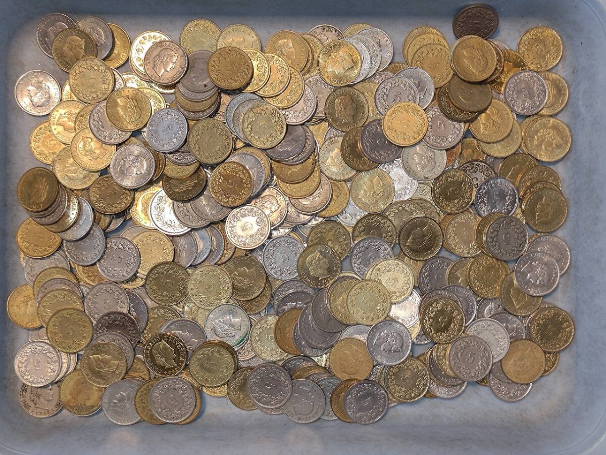 1円スタート】スイス スイスフラン 5ラッペン硬貨 おまとめ 約 1円スタート】スイス スイスフラン 5ラッペン硬貨 おまとめ 約