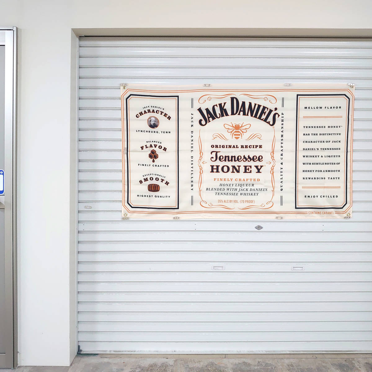 ジャックダニエル フラッグ P120 JACK DANIEL’S グッズ ポスター テネシーハニー アメリカ雑貨 旗 Bar インテリア ウイスキー ブリキ看板