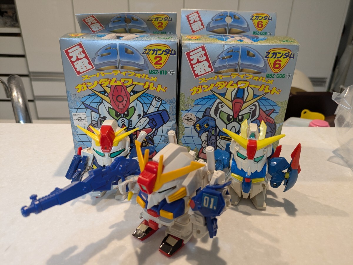 1円~!】【箱付セット】元祖SDガンダム Zガンダム ZZガンダム S 1円~!】【箱付セット】元祖SDガンダム Zガンダム ZZガンダム S