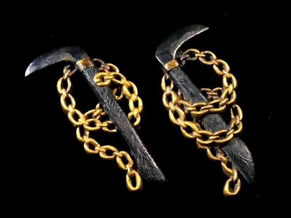 [ меч принадлежности #3972] {S класс } ( шедевр глаз .) завершение прекрасный! деликатный . конструкция включено .... серп map красный медь металлы цветная роспись [ выражение нет. пик. шедевр глаз ..!]