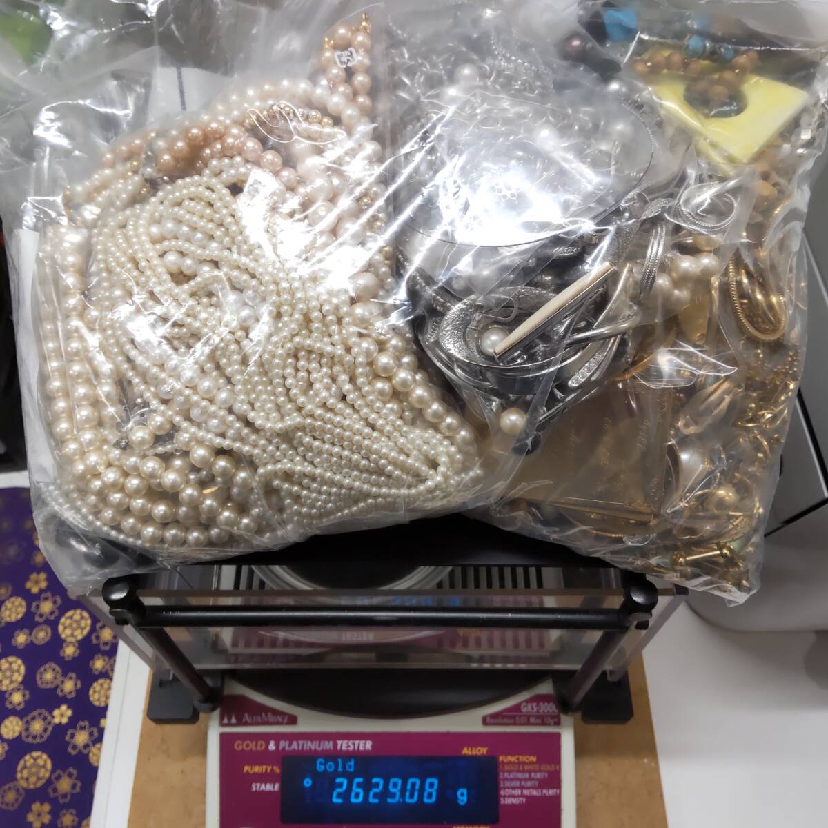 21194A☆メッキ おまとめ 総重量 約2.6kg☆アクセサリー 21194A☆メッキ おまとめ 総重量 約2.6kg☆アクセサリー