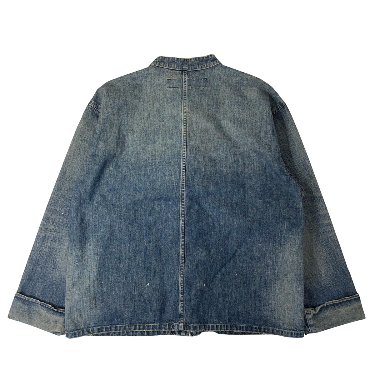 ネイバーフッド 23AW NEIGHBORHOOD WASHED DENIM KF JACKET 232XBNH-JKM04 加工デニム カンフー ジャケット M