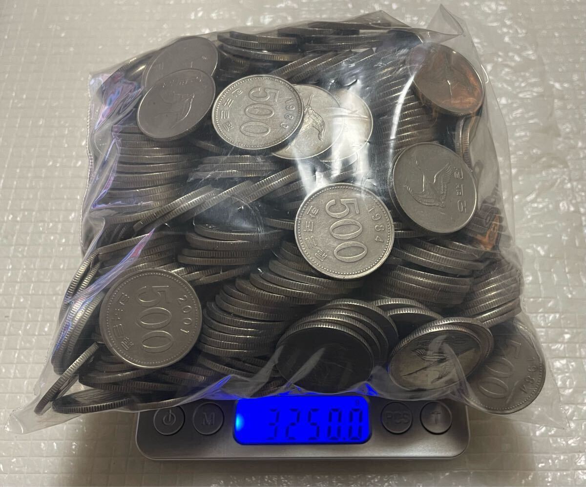 古銭 外国銭 コイン 韓国硬貨 韓国コイン 500ウォン 約675枚 古銭 外国銭 コイン 韓国硬貨 韓国コイン 500ウォン 約675枚