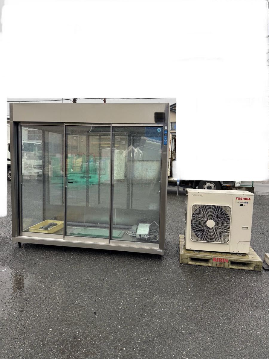 ★中古品▲引き取り限定商品/フラワーショーケース/ダイワ(ショーケース)/東芝(室外機(jī))/2018年式/三相200V/50/60Hz/ガスR404A