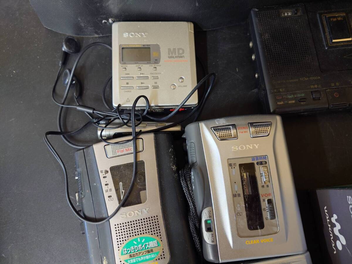 67 SONY カセットレコーダー MDウォークマン CDプレーヤー 通電 67 SONY カセットレコーダー MDウォークマン CDプレーヤー 通電
