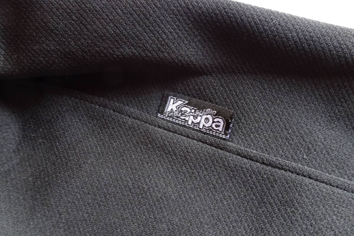 Kappa/カッパ/長袖トラックジャケット/ジャージ素材/前ジップアップ/袖口・裾リブ素材/スポーツ/黒/ブラック/Lサイズ(4/8R7)_画像10